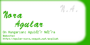 nora agular business card